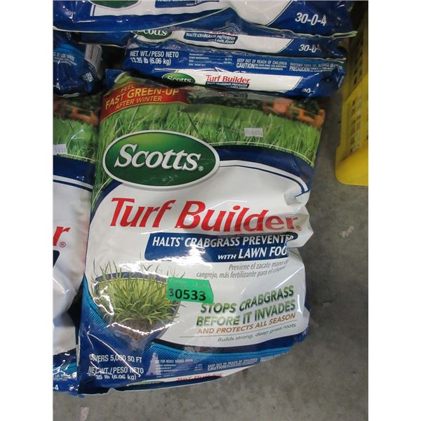 3 x 6.06 kg Bags of Scotts Turf Builder