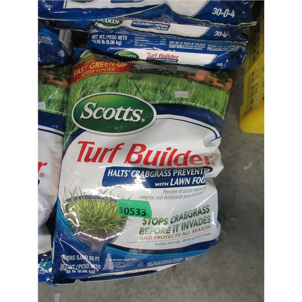 3 x 6.06 kg Bags of Scotts Turf Builder