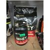 Image 1 : 2 lb Tub & 10 lb Bag of 100% Whey Protein