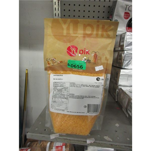 6 x 1 kg Bags of Yupik Saffron Rice - BB Nov 2022