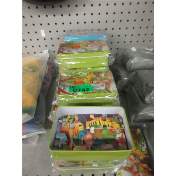 18 New Children's Puzzles in Tins