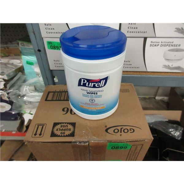 Case of 6 Tubs of Purell Hand Sanitizing Wipes