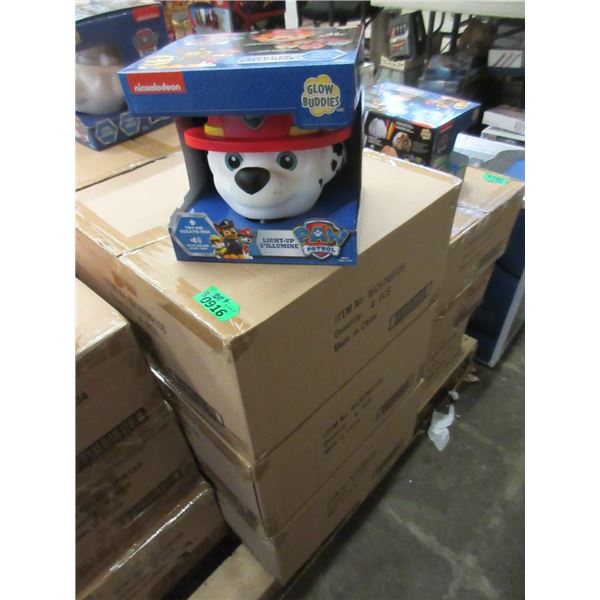 3 Boxes of 4 New Paw Patrol Glow Buddies