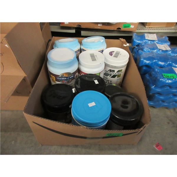 10 Containers of Assorted Supplement Mix