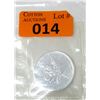 Image 1 : 1 Oz .9999 Silver 1993 Canada Maple Leaf Coin