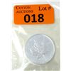 Image 1 : 1 Oz .9999 Silver 1999 Canada Maple Leaf Coin