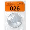 Image 1 : 1 Oz .9999 Silver 2020 Canada Maple Leaf Coin