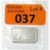 Image 1 : Rare 1981 A-Mark  1 Oz. .999 Silver Pressed Bar