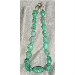 Turquoise Chunky Necklace with matrix #2302509