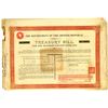 Image 1 : Government of the Chinese Republic,  £100, 1918  I/U (Marconi Loan) Treasury Bill.