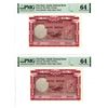 Image 1 : National Bank of Viet Nam, ND (1955) Sequential Banknote Pair
