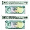 Image 1 : Central Bank of the Bahamas, 1974 High Grade Sequential Banknote Pair