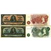 Image 3 : Bank of Canada, Bank of England, and Bank of Scotland Group of Issued Banknotes. 1930s-2000s.
