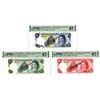 Cayman Islands Currency Board. 1974 "Top Pop" Specimen Banknote Trio.