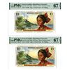 Image 1 : Republique Francaise. ND (1964). High Grade Sequential Banknote Pair.