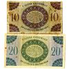 Image 2 : Caisse Centrale de la France d'Outre-Mer, 1944 Issued Banknote Pair