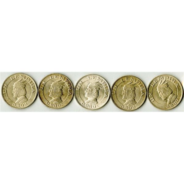 Honduras. 1932, 1 Lempira, Silver, KM# 75, XF to CU Condition.