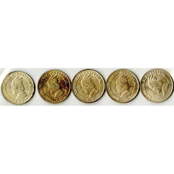 Honduras. 1937, 1 Lempira, Silver, KM# 75, XF to CU Condition.