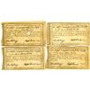 Image 1 : Connecticut Comptroller's Office, 1789 Issued Payment Quartet