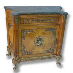 LOUIS XV REGENCE BAHUT / COMMODE w/MARBLE TOP #2300281