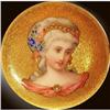 Image 1 : RARE 18KT GOLD PORTRAIT Jeweled Brooch pendant #2300817