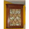 Image 1 : 19TH CENTURY ENGLISH OAK GLASS FRONT CORNER #2300889