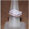 Image 1 : Estate Hallmarked Diamond Ring White Rose Gold #2300903