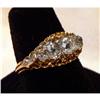 Image 1 : Antique Victorian Diamond 18K Yellow Gold Ring #2313152