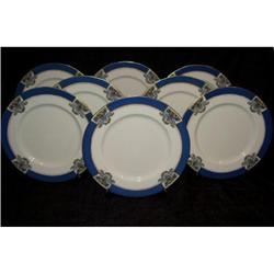 8 Antique Lenox Plates Made For Ovington Bros. #2313269