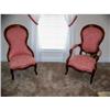Image 1 : Pair of Victorian  Male & Female Parlor chairs #2313276