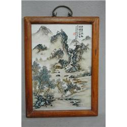 Chinese  Famille  Rose  Porcelain  Plaque #2320949