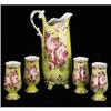 Image 1 : PORCELAIN LEMONADE PITCHER W MUGS / NEW ROSES #2321220