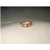 Image 1 : Estate 14K Pink Rose Gold Diamond Flower Ring #2321364