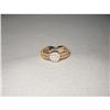 Image 1 : 18K Pink Gold Pave Diamond Circle Mesh Ring #2321431