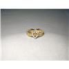 Image 1 : 18K Yellow Gold Diamond Heart Mesh Band Ring #2321432