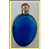 Image 1 : ANTIQUE DEEP BLUE FACETED GLASS PERFUME BOTTLE #2321690