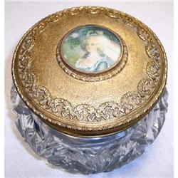 APOLLO Ormolu & Glass Portrait Jar #2329666