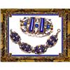 Vintage Czech Ornate Enamel Art Glass Bracelet #2330104