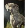 Image 1 : ANTIQUE OIL PAINTING Weimaraner FRAMED SIGNED #2330236