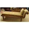 Image 1 : FRENCH VICTORIAN STYLE LEATHER SETTEE CHAISE #2330264