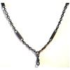 Image 1 : Antique 48 Inch  Gun Metal Lorgnette Chain  #2330306