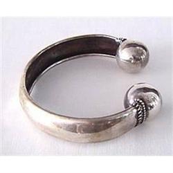 Victorian Sterling Silver Bangle Bracelet #2330315