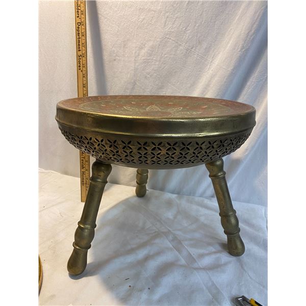 Vintage Middle Eastern Brass Foot Warmer