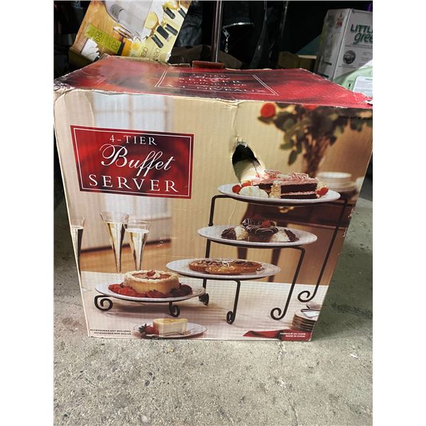 4 tier buffet server