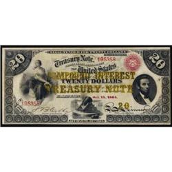 Fr 191a 1864 $20 Compound Interest.PMG Net Ch F15