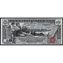 Fr 224 1896 $1 Silver Cert. PMG Gem Unc66EPQ