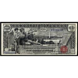 Fr 224 1896 $1 Silver Cert. PMG Ch.Unc64