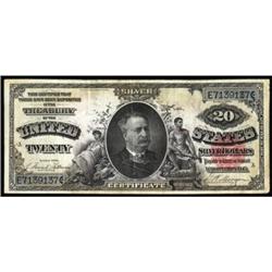 Fr 318 1891 $20 Silver Certificate Very Fine