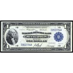 Fr 734 1918 $1 FRBN. PMG Gem Unc.66EPQ