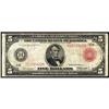 Image 1 : Fr 842b 1914 $5 Federal Reserve Note Red Seal. VG